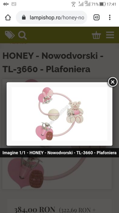 Plafoniera

HONEY - Nowodvorski