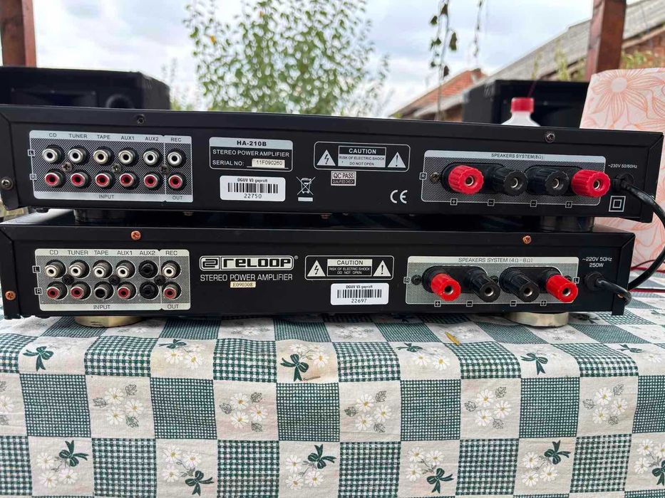 Продавам усилватели 2x500вата и 2x120вата