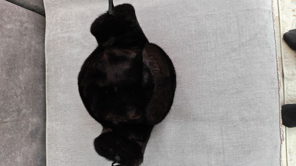 Норковая шапка, ушанка.