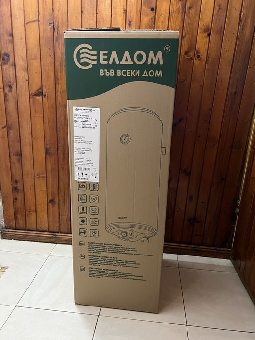 Вертикален бойлер ЕЛДОМ 80 литра, с електронно Wi-Fi управление