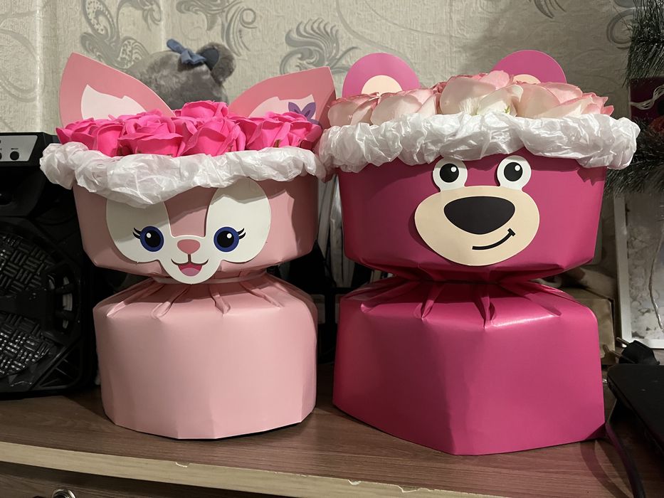 Букет из мыльных роз