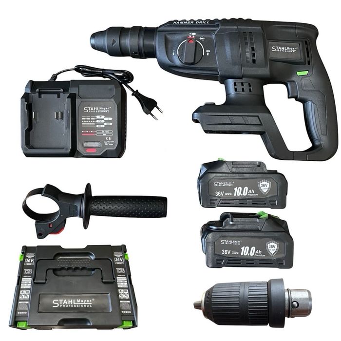 Акумулаторен безчетков перфоратор с 2 патронника 36v 10.0A STAHLMAYER