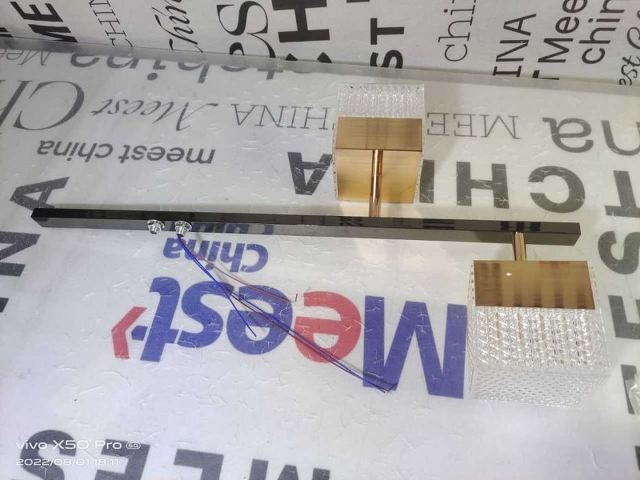 Люстра латунь хрусталь