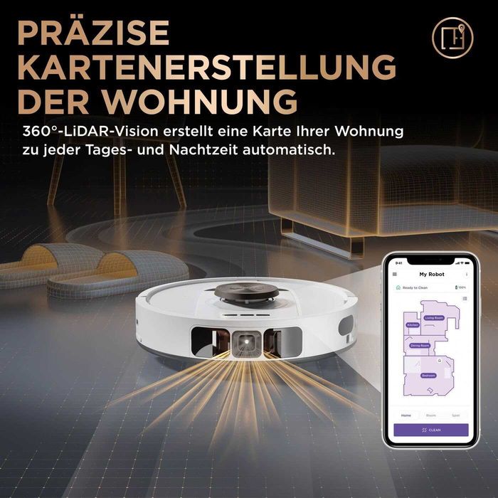 Прахосмукачка робот Shark PowerDetect NeverTouch Pro 2IN1 (AV2800ZEEUWH) Бял