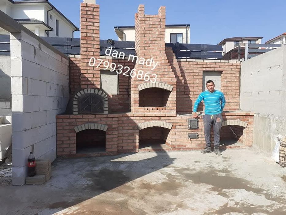 Grătare profesional executat din cărămidă