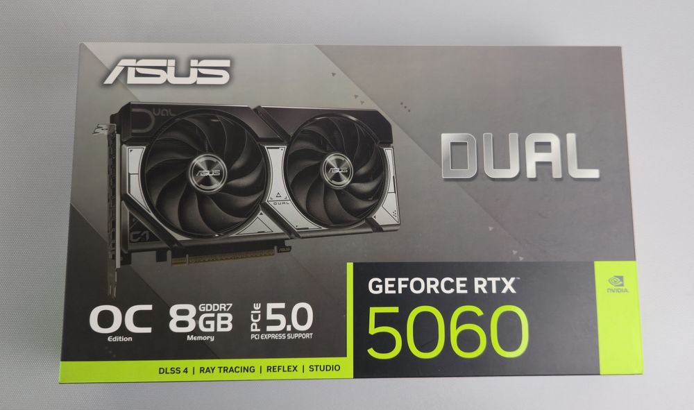 Видео карта Asus Dual RTX 5060 8GB GDDR7 Nvidia GeForce