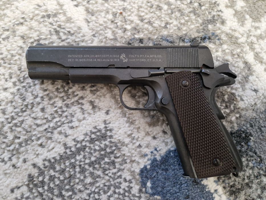 Pistol Colt 1911 Cybergun, airsoft, Co2, recul, blowback, full metal,
