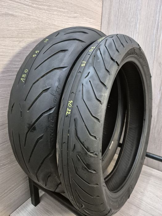 Set anvelope moto 120 70 17 cu 180 55 17 Pirelli angel Gt 2 dot 4022