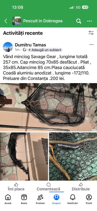 Vând minciog Savage Gear aproape nou