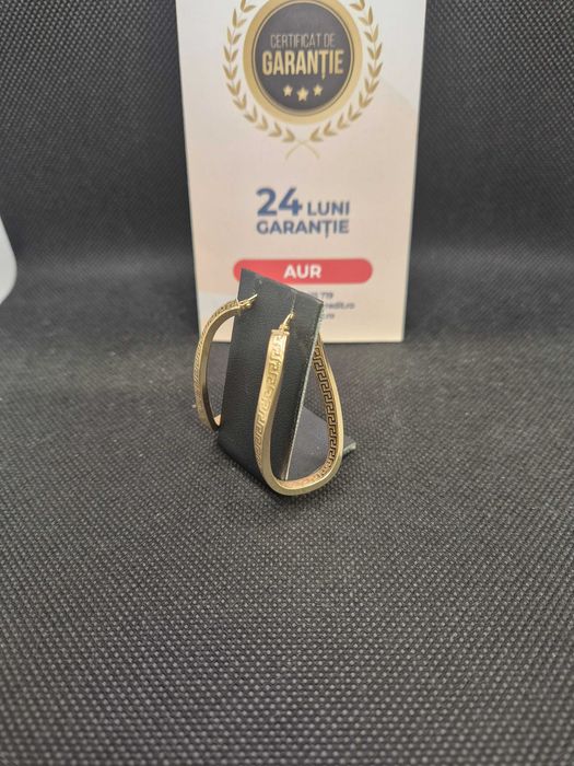 Cercei aur 14K 4.64g (49640.4 Ag42 ROMAN ) Garantie 2 ani!