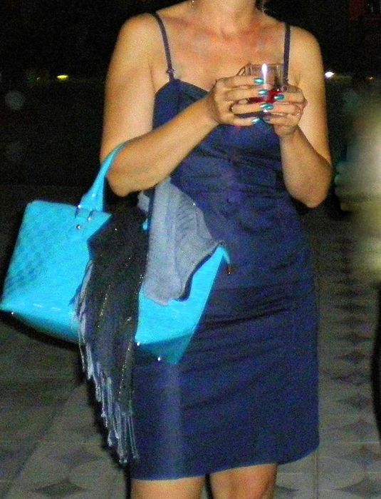 Лятна рокля, тъмносиня