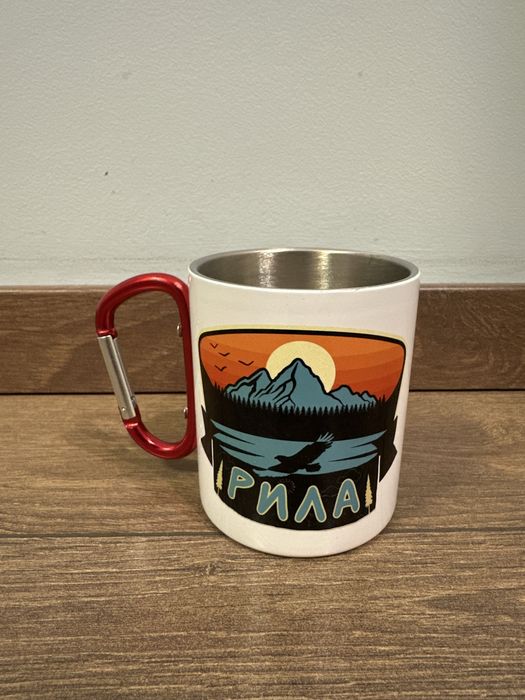 Метална бутилка и чаша (нови)