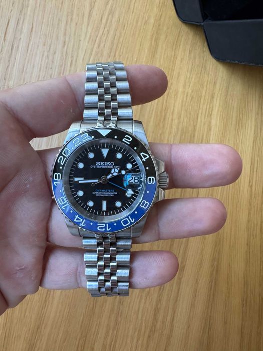 Атоматичен часовник Seiko Мod GMT-Master II Batgirl / Batman with Jubilee