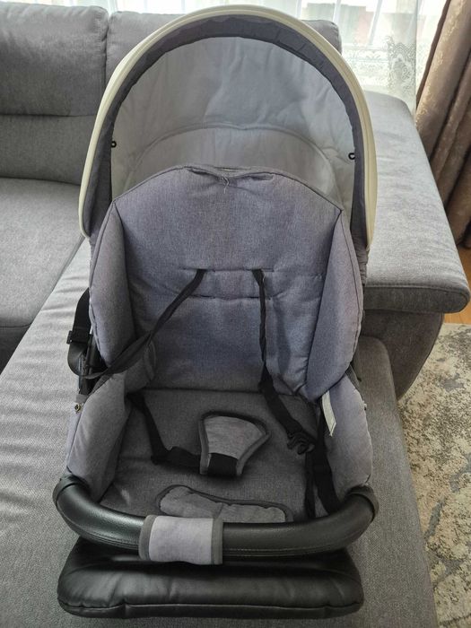 Бебешка комбинирана количка 3в1 Buba - Forester 595, сива