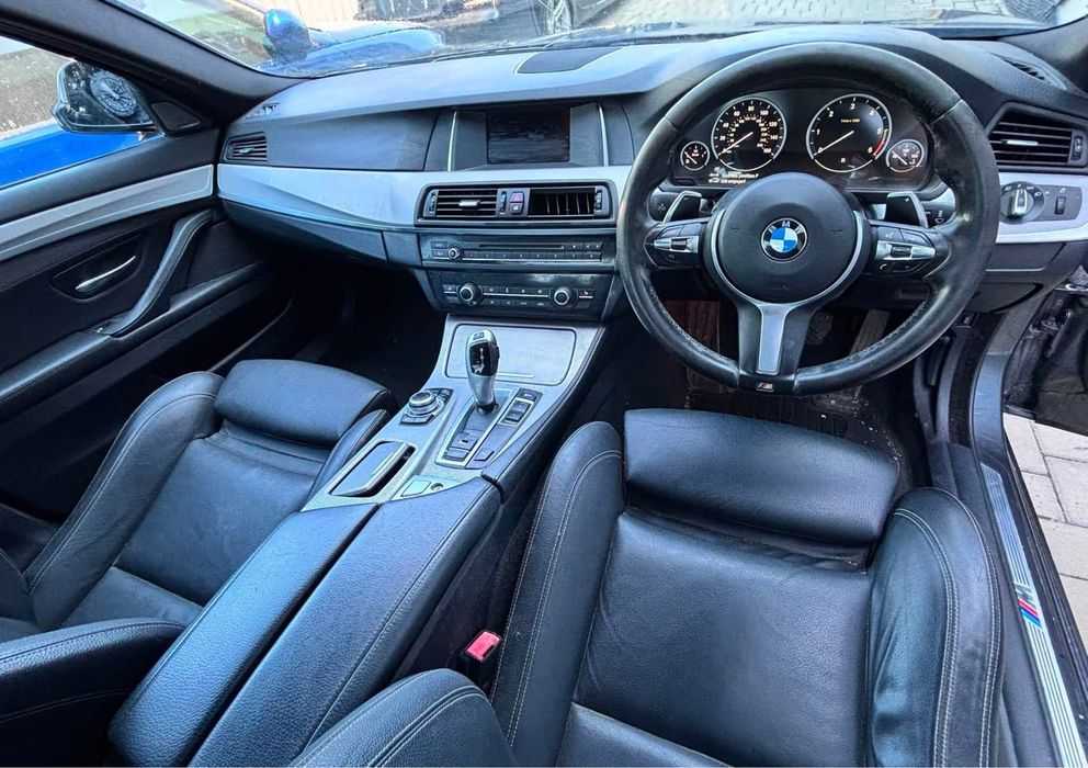 Dezmembrez BMW 520d Lci F10 M-Pack ,Automat,Harman Kardon,Recaro piele,volan M cu padele,geamuri ionizate,jante 351 M