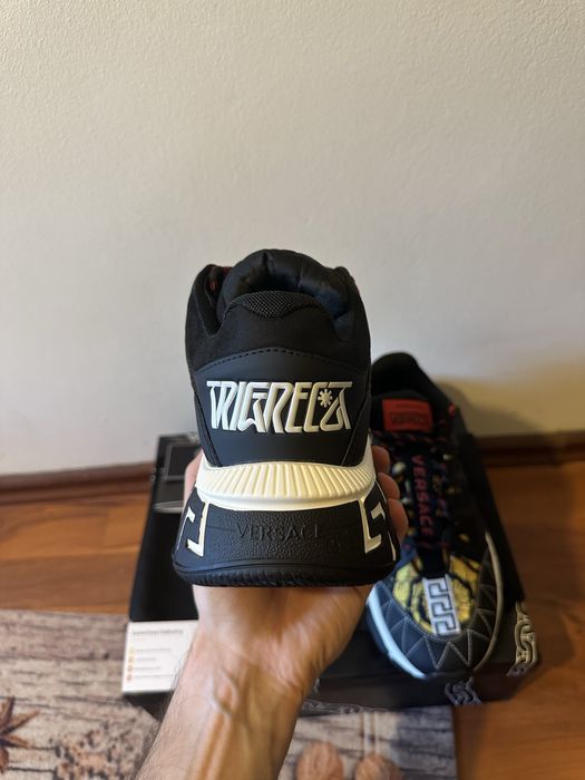 Versace Trigreca Barocco Print Black