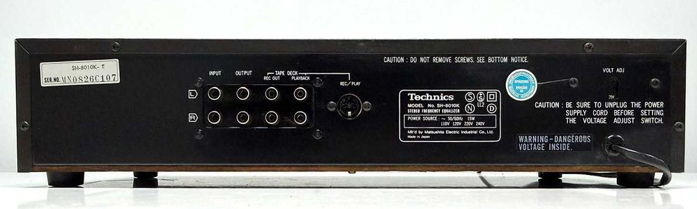 Technics SH 8010 – Egalizator Grafic 5 Benzi – 100 Hz - 10 Khz Stereo