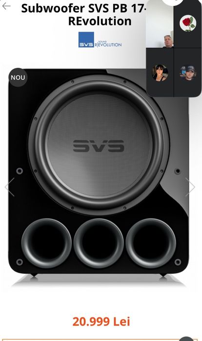 Vând Schimb SVS PB17-Ultra Revolution – Piano Gloss Black | Referință în lumea subwooferelor