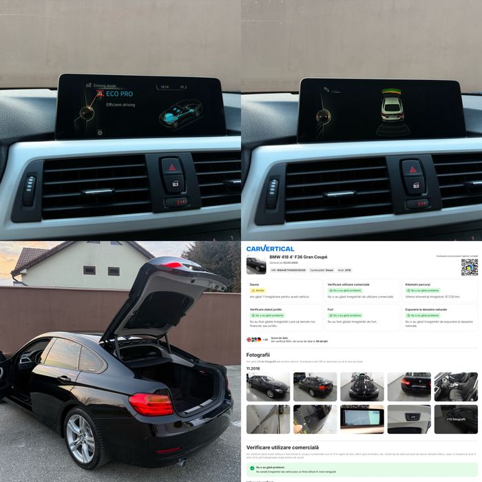 Bmw Seria 4 *F36* Grand Coupe * B47 * * 2016 * *Euro 6 * *Piele* *NBT*