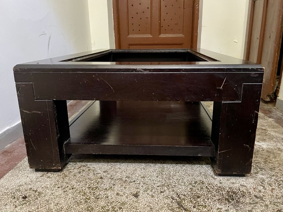 Masa lemn masiv 45kg, vintage, cafea, proiect