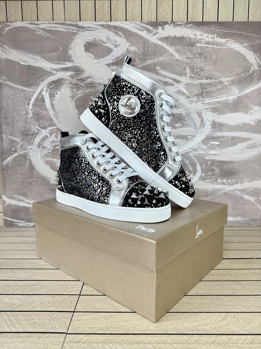 Christian Louboutin High Black Spikes