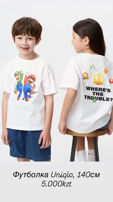 Футболка 140 см, uniqlo