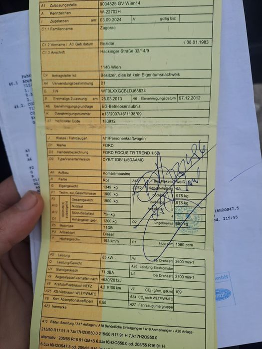 Vand Urgent Ford focus