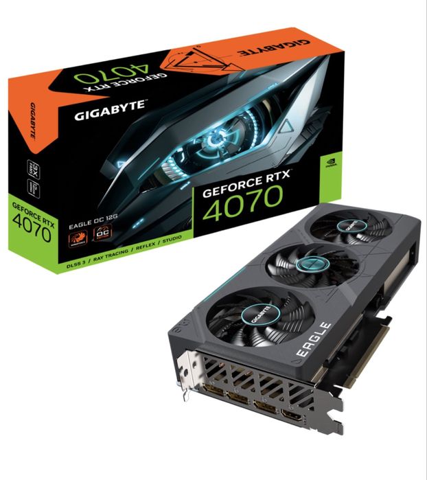 Placa video Gigabyte GeForce RTX 4070 EAGLE OC, 12GB GDDR6X, 192-bit