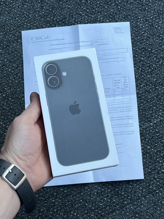 NOU   iPhone 17, 256GB, Black, Liber (SIGILAT) Factura !!!