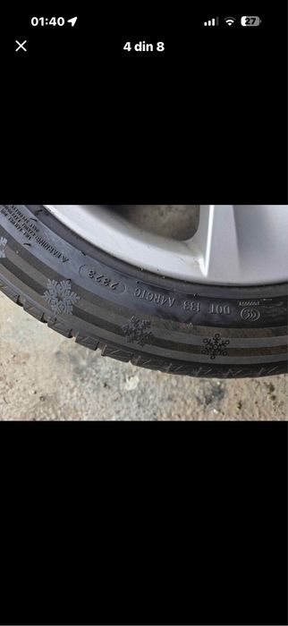 Jante r17 originale BMW cu cauciucuri iarna dot 2023 stare foarte bună