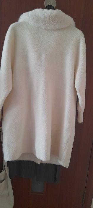 стильный кардиган-шубка оверсайз