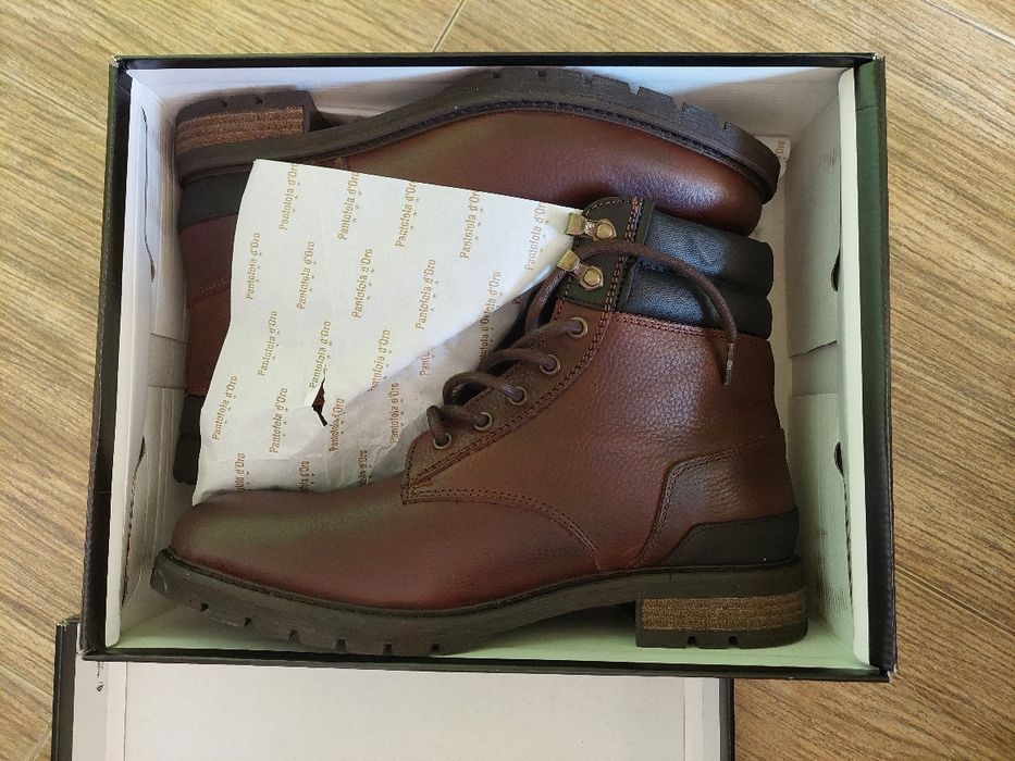 Естествена кожа!!! No.44, 28.6см Pantofola D'oro levico uomo high