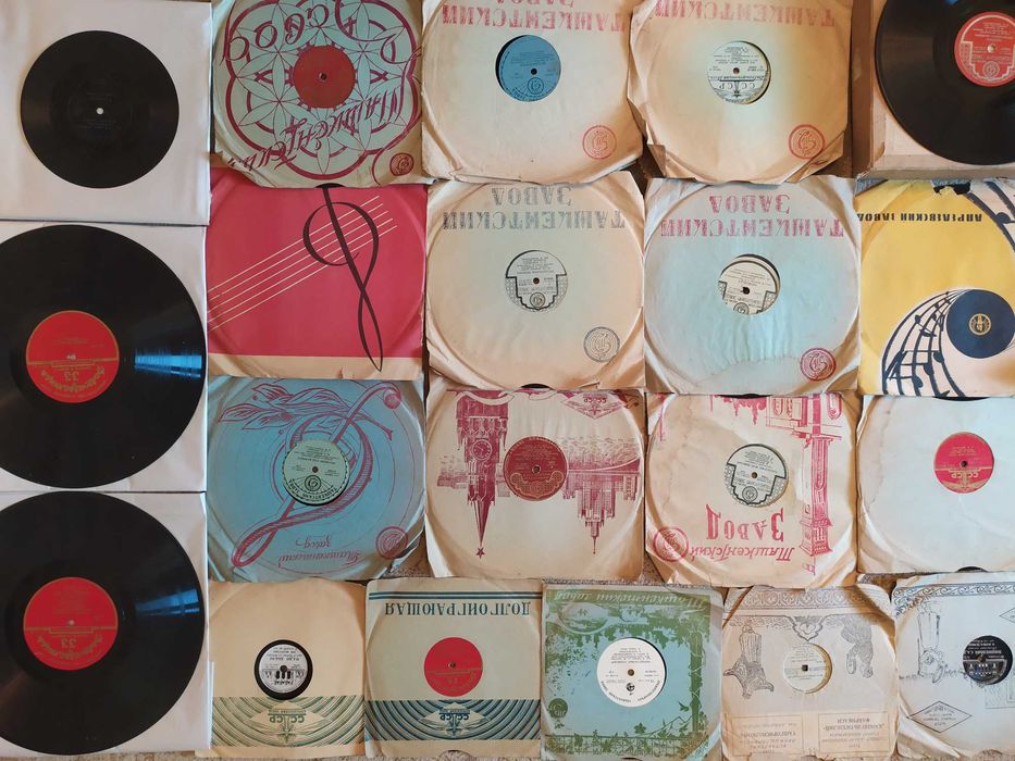 Пластинки патефона, 1950 года.