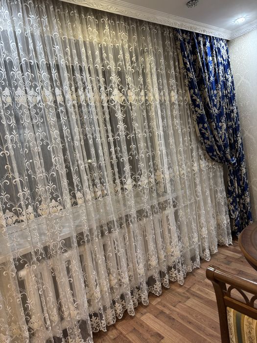 Тюли со 2 шторами