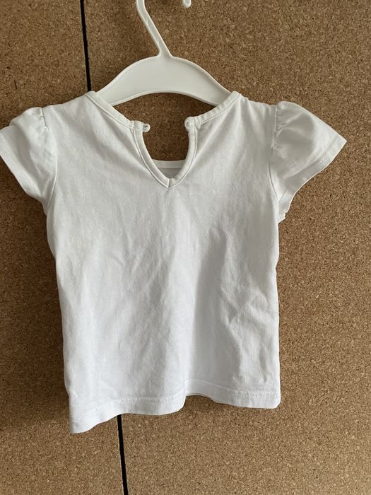 Salopeta blugi si tricou Primark 68
