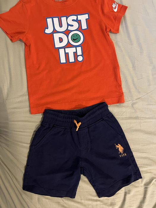 Лот тениски Nike и Марвел, панталонки US Polo 110-116 или 5-6 години