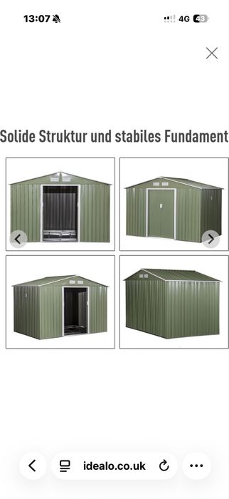 Magazie de gradina Outsunny, 277x195x192cm, Noua