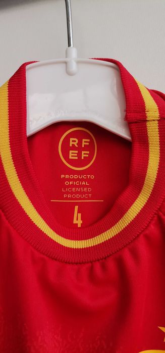 Tricou fotbal băieți marime 4 ani RFEF Spania Real Federación Española