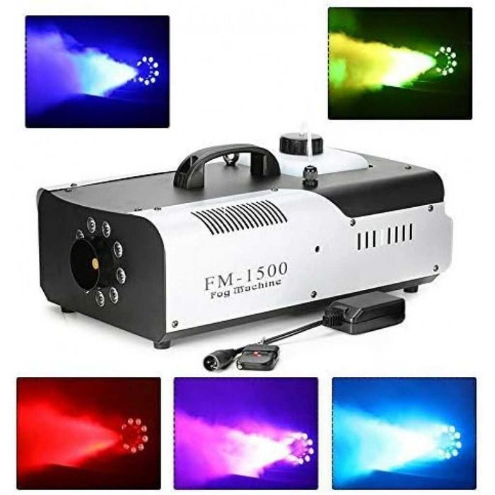 Машина за пушек с LED осветление дистанционно светлинни и димни ефекти