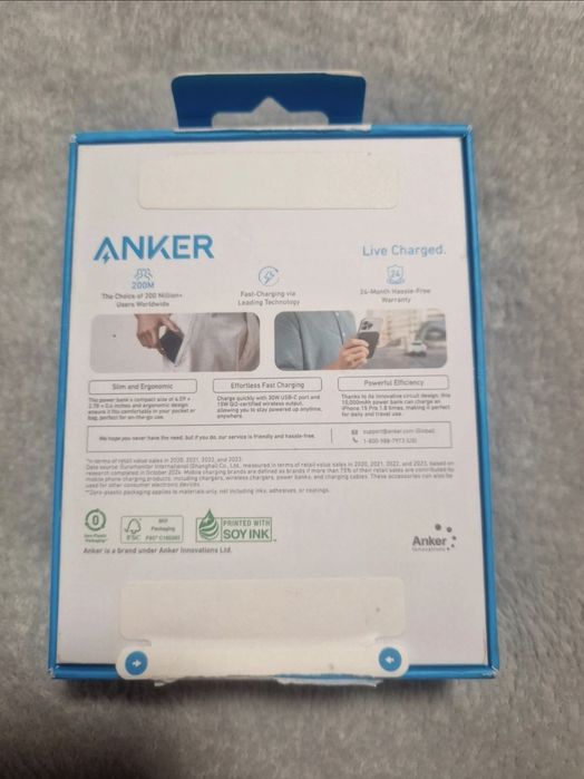 Baterie externa  Anker MagGo MagSafe Slim