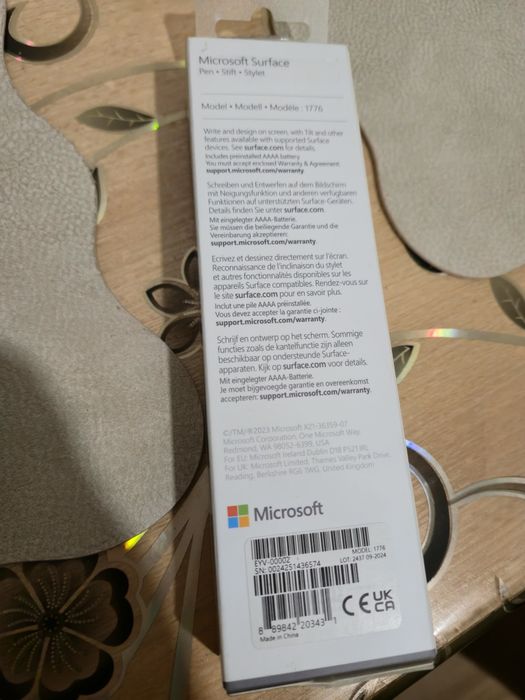 Microsoft Pen gen 5 (model 1774) pt Surface