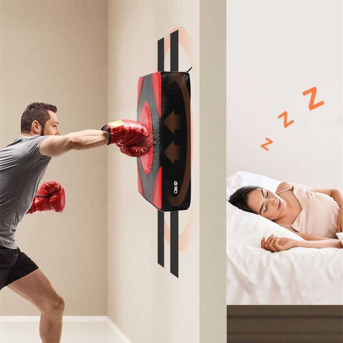 Perna de box cu montaj pe perete tinta de antrenament fitness 30x30x10 ...