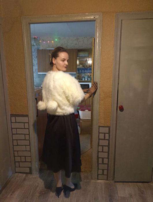 Меховое болеро .