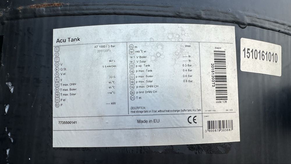 Puffer clasic 950 litri