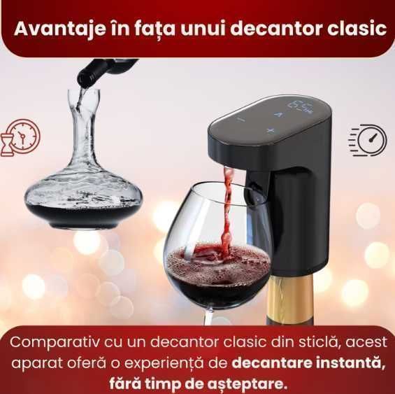 Decantor inteligent de vin, Premium, Aerator integrat automat