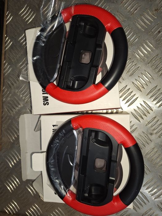 Комплект 4броя Професионални Волани за Nintendo Switch / OLED – (Black/Red)