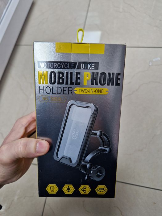 Suport telefon pt bicicleta, scuter, motocicleta + husa integrata