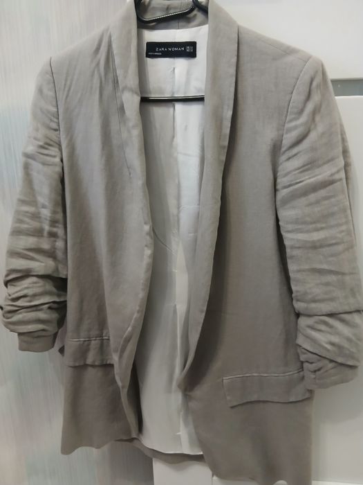 Sacou dama  Zara  nuanta de gri superb