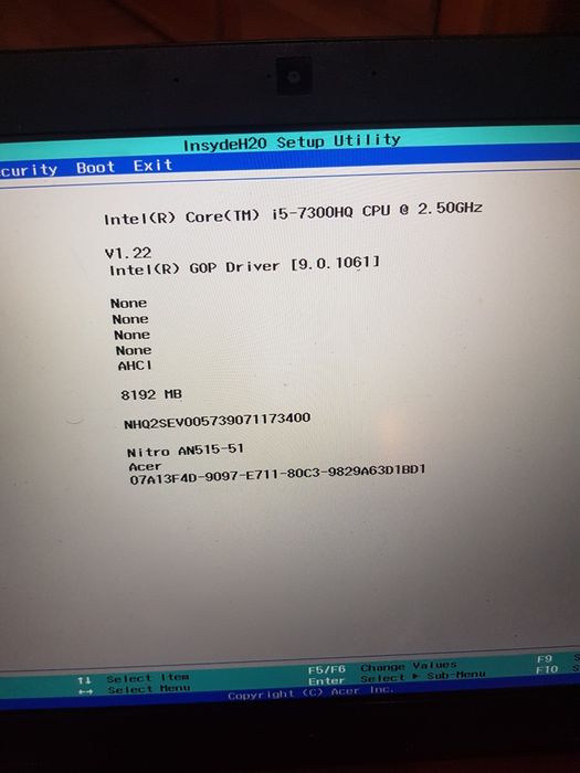 Dezmembrez Laptop Gaming acer nitro an515 51 i5 7300hq