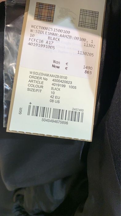 Пальто Burberry